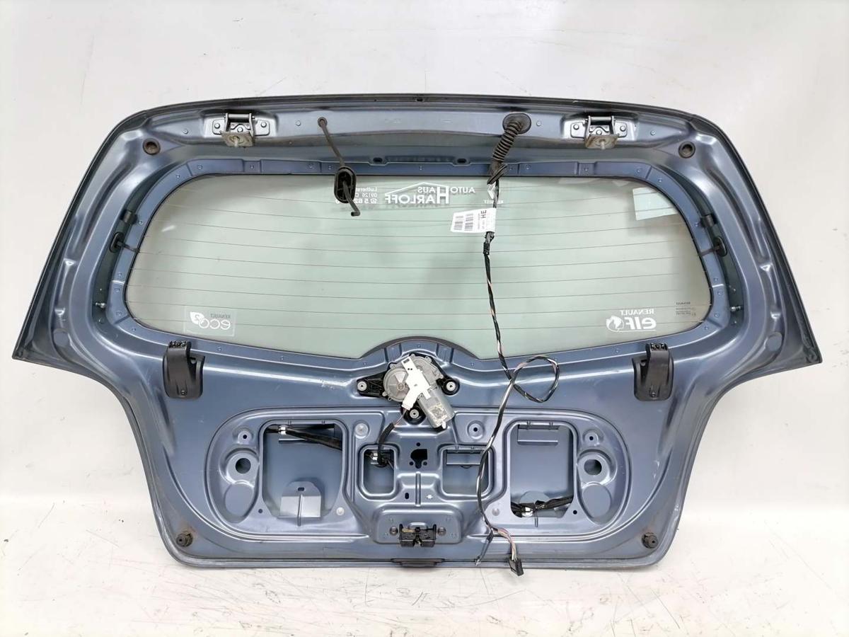 Renault Twingo 2 original Heckklappe mit Heckscheibe TEJ47 Bleu gris Bj.2009